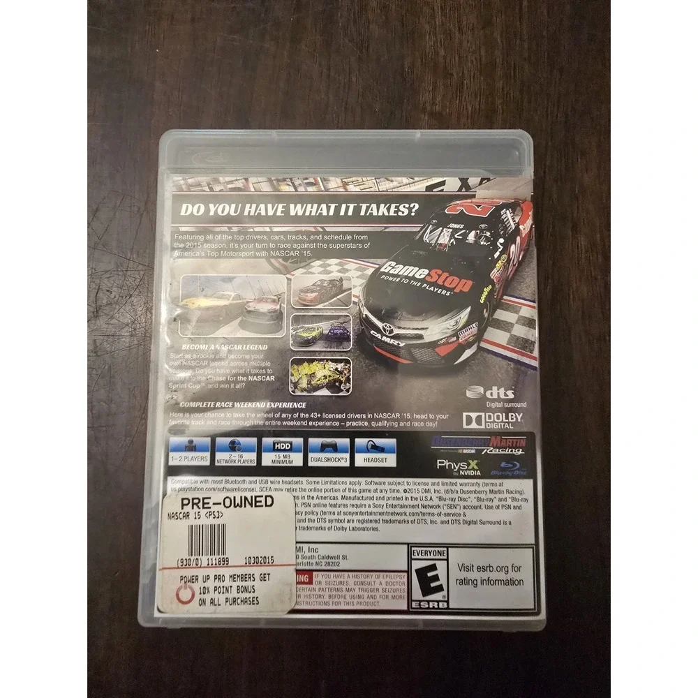 NASCAR 15 Sony PlayStation 3 PS3 2015 Racing Game‎ No manual